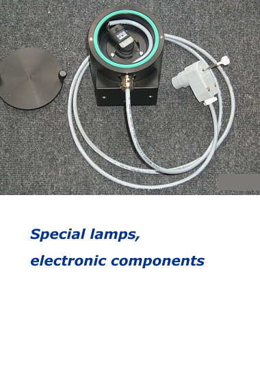 Special lamps, electronic components